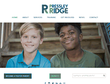 Tablet Screenshot of pressleyridge.org